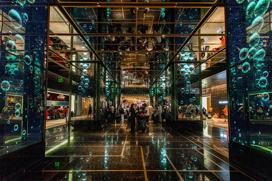 cosmopolitan las vegas lobby.